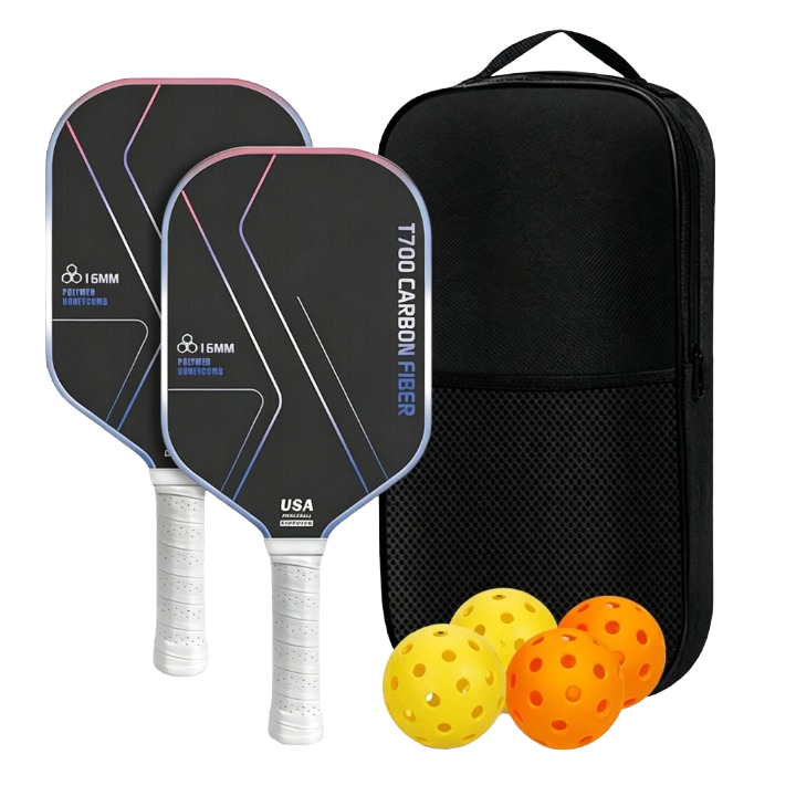 Pre‑Order – Pickleball Set – T700 Composite Paddles + Balls + Bag