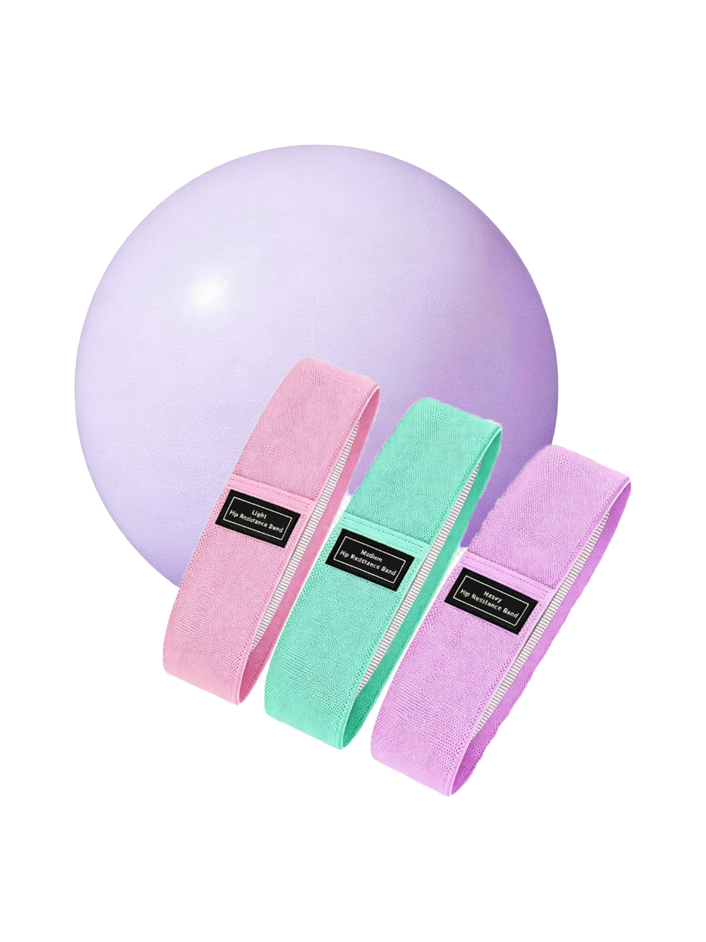 Ready Fitness Body Toning Set – Pilates Ball & Fabric Resistance Bands