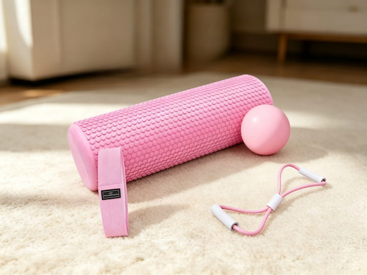 Ready Fitness Full Body Relaxation Set – Foam Roller, Pilates Ball, Hip Band & Figure‑8 Band