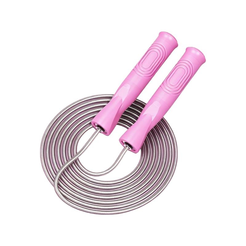 Ready Fitness Steel Wire Jump Rope – Smooth Bearings & Adjustable PVC Cable