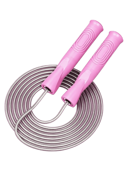 Ready Fitness Steel Wire Jump Rope – Smooth Bearings & Adjustable PVC Cable