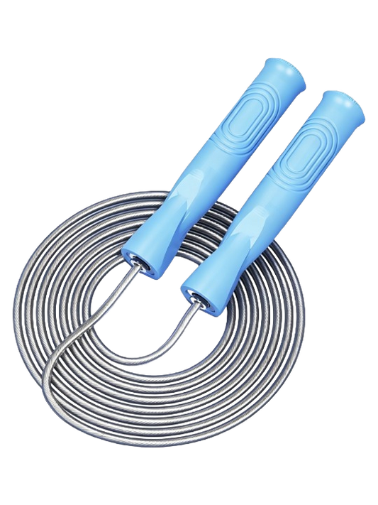 Ready Fitness Steel Wire Jump Rope – Smooth Bearings & Adjustable PVC Cable