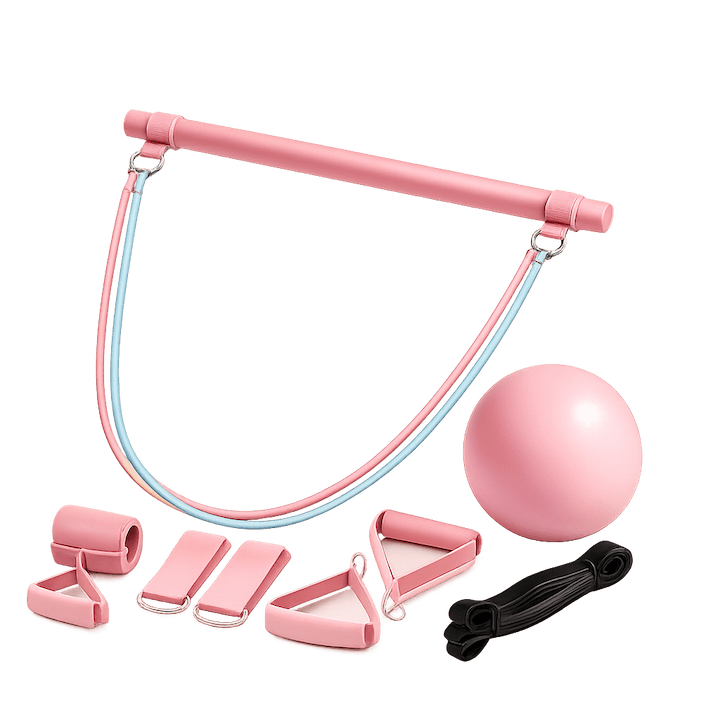 Ready Fitness Full Pilates Training Set – Bar, Ball, Bands & Handles
