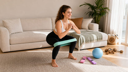Ready Fitness Body Toning Set – Pilates Ball & Fabric Resistance Bands