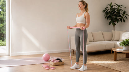 Ready Fitness Full Pilates Training Set – Bar, Ball, Bands & Handles