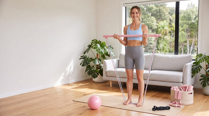 Ready Fitness Full Pilates Training Set – Bar, Ball, Bands & Handles