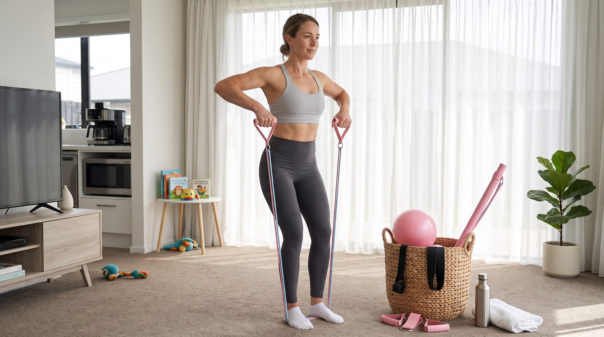 Ready Fitness Full Pilates Training Set – Bar, Ball, Bands & Handles