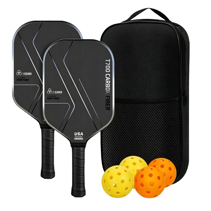 Pre‑Order –  Pickleball Set – T700 Composite Paddles + Balls + Bag