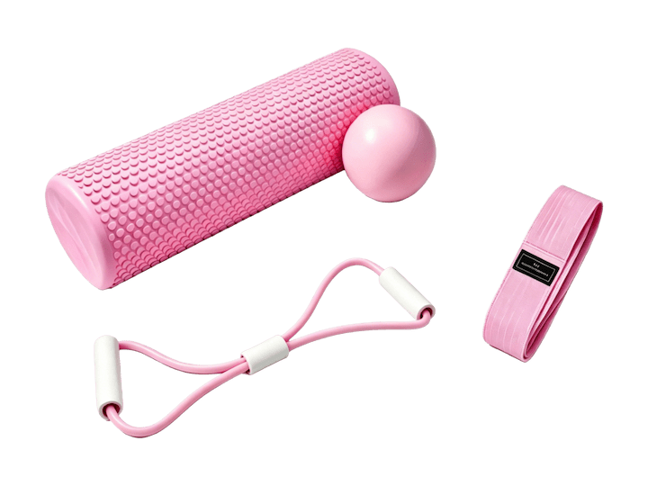 Ready Fitness Full Body Relaxation Set – Foam Roller, Pilates Ball, Hip Band & Figure‑8 Band