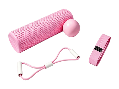 Ready Fitness Full Body Relaxation Set – Foam Roller, Pilates Ball, Hip Band & Figure‑8 Band