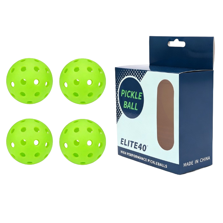 Pre‑Order – Ready Fitness Pickleballs – 40‑Hole 74mm (4‑Pack)