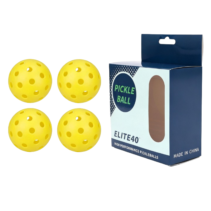 Pre‑Order – Ready Fitness Pickleballs – 40‑Hole 74mm (4‑Pack)