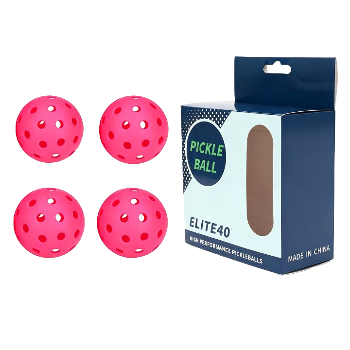 Pre‑Order – Ready Fitness Pickleballs – 40‑Hole 74mm (4‑Pack)