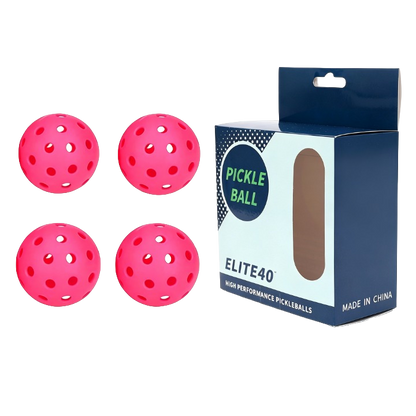 Pre‑Order – Ready Fitness Pickleballs – 40‑Hole 74mm (4‑Pack)