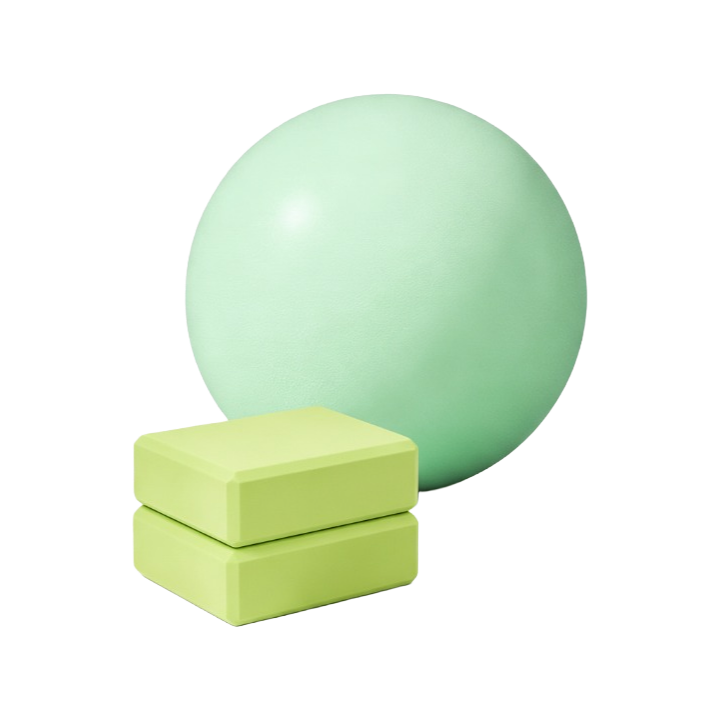 Ready Fitness Yoga Starter Set – Pilates Ball & Yoga Blocks