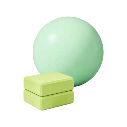 Ready Fitness Yoga Starter Set – Pilates Ball & Yoga Blocks