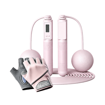 Ready Fitness Fat‑Burning Training Set – Gloves & Dual‑Mode Jump Rope