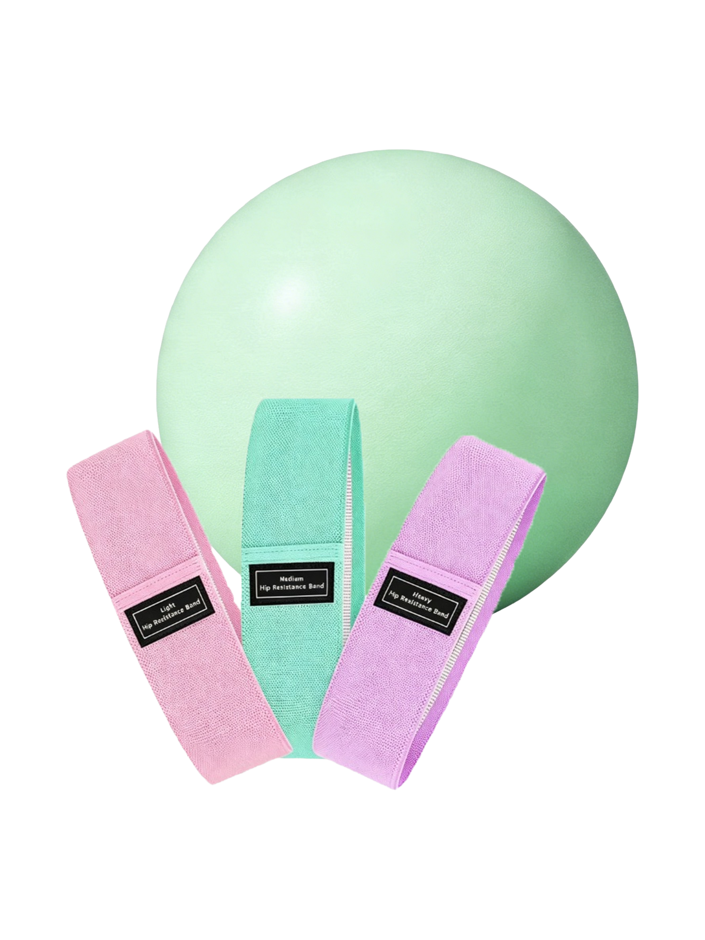Ready Fitness Body Toning Set – Pilates Ball & Fabric Resistance Bands